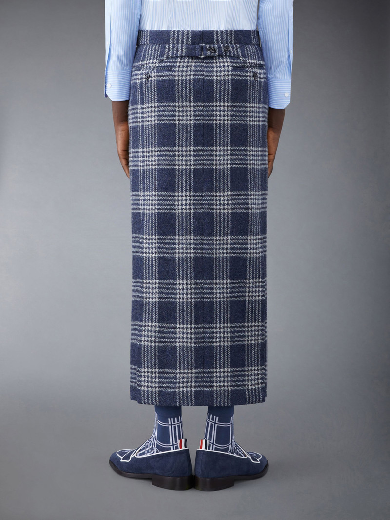 Prince of Wales British Wool Low Rise Pencil Skirt 3