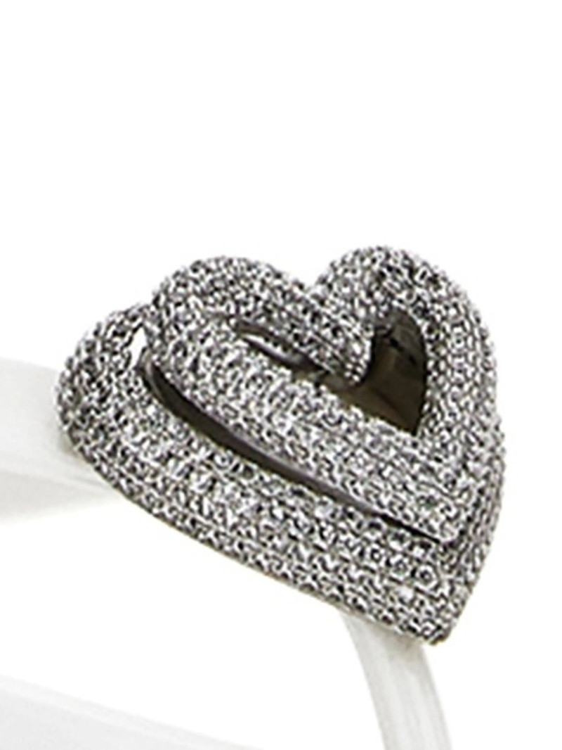 MACH & MACH Mach & Mach Double Heart Flip Flops outlook