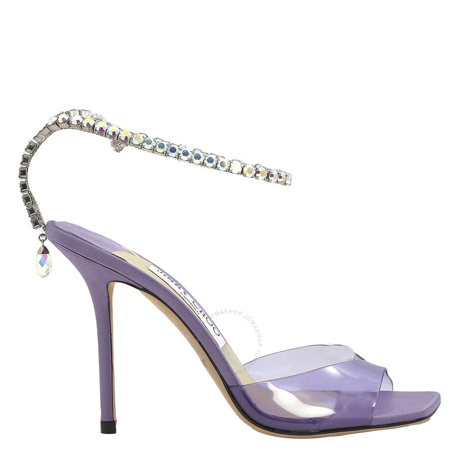 Jimmy Choo Ladies Saeda Crystal Embellished Sandals - 1