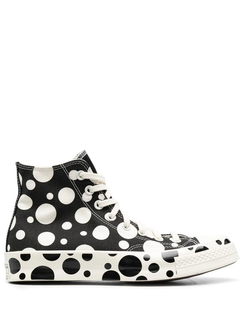 polka-dot print Chuck-Taylor sneakers 1
