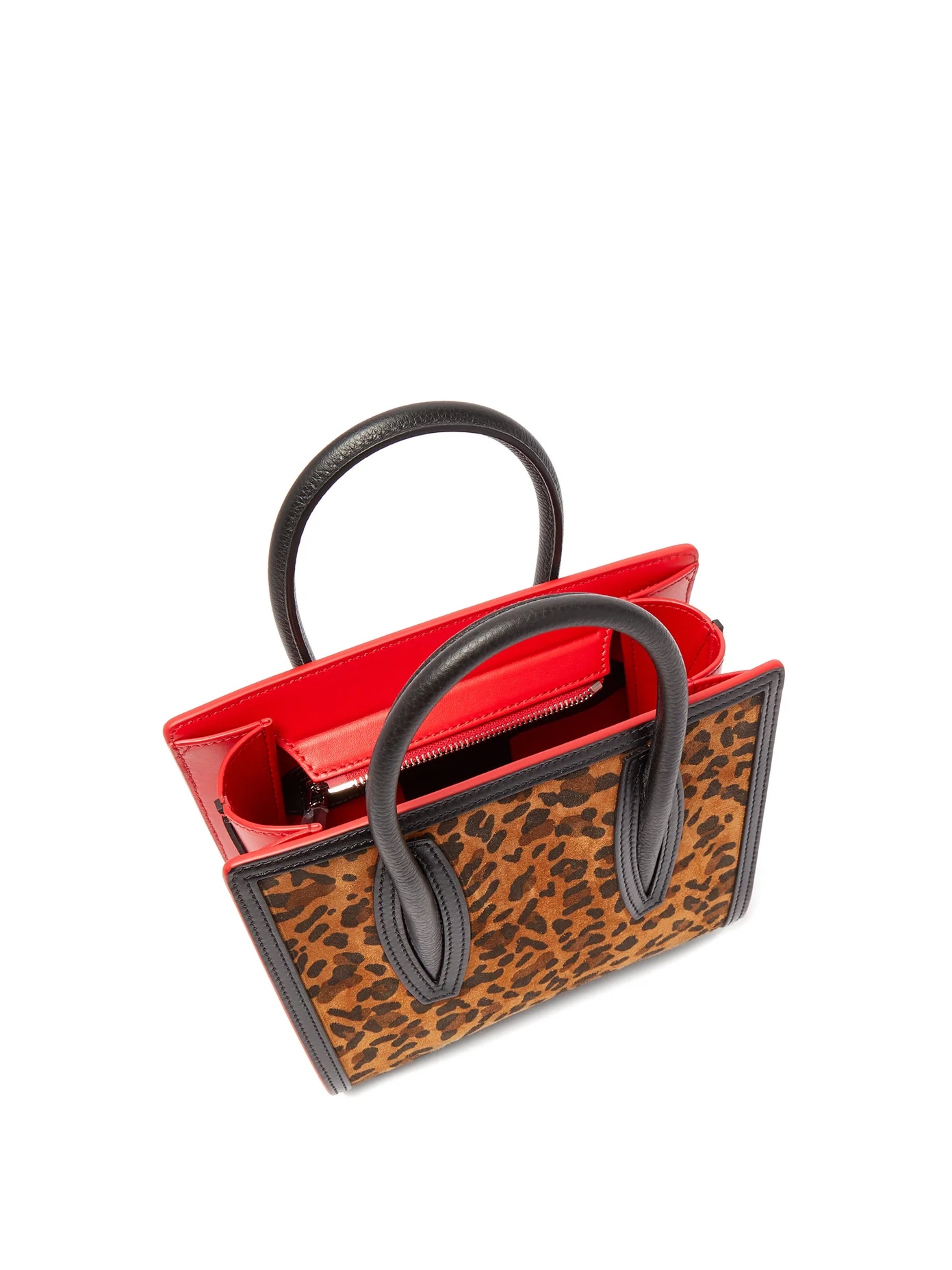 Paloma leopard-print suede tote bag - 5