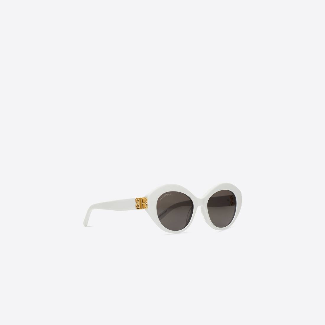 Women's Dynasty Oval Sunglasses in White - 3