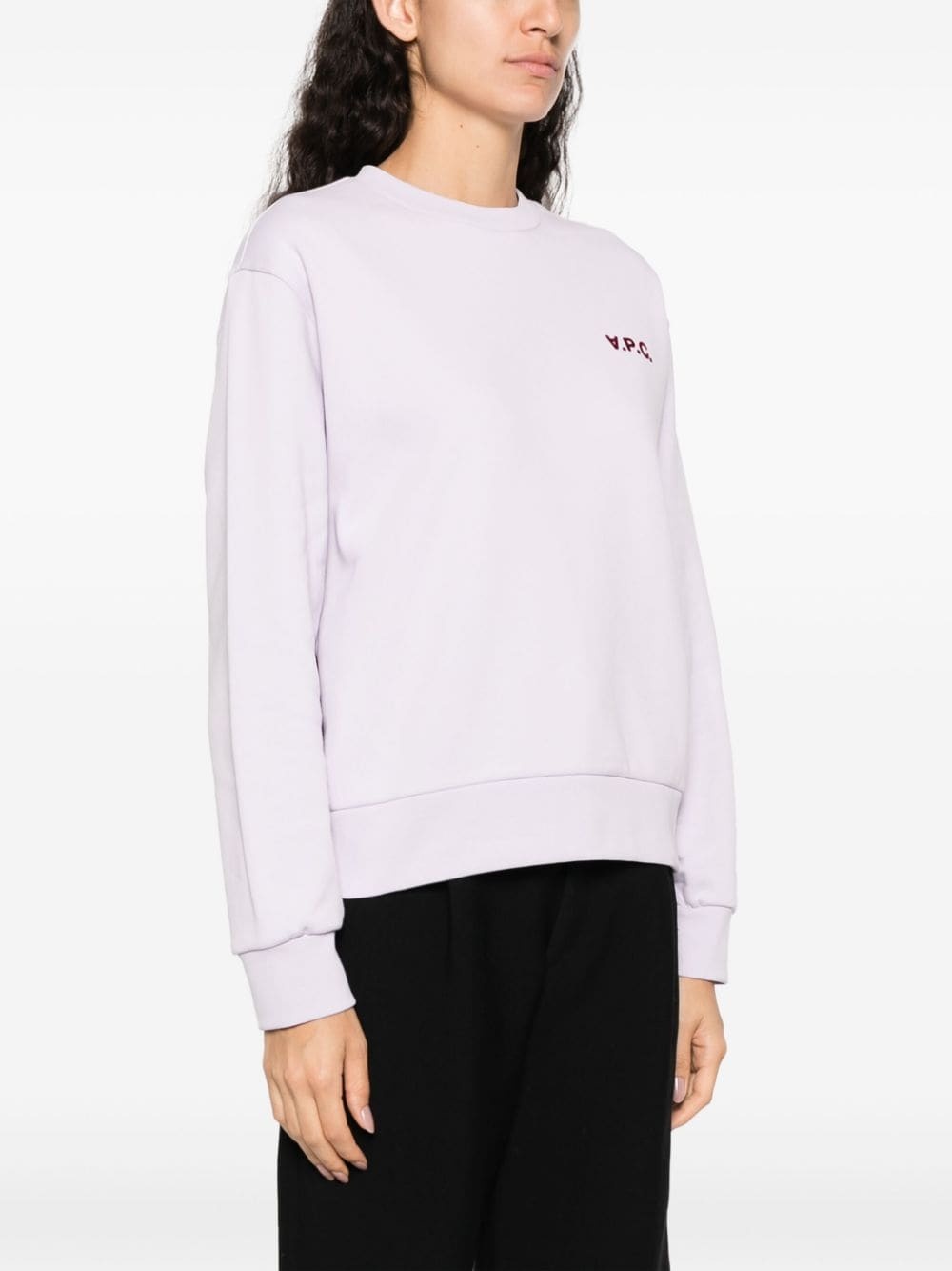 logo-print cotton sweatshirt - 3
