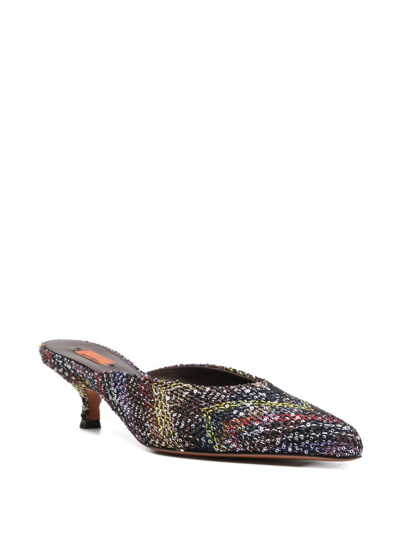 Missoni point-toe mules outlook