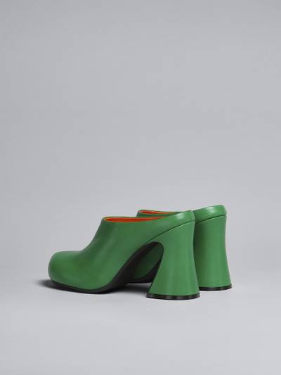 Marni GREEN LEATHER SABOT outlook