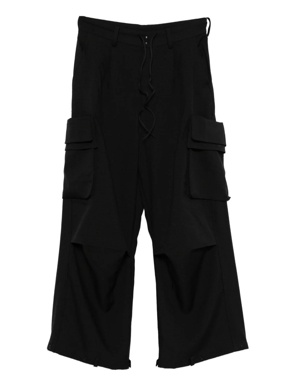 drawstring cargo trousers - 1