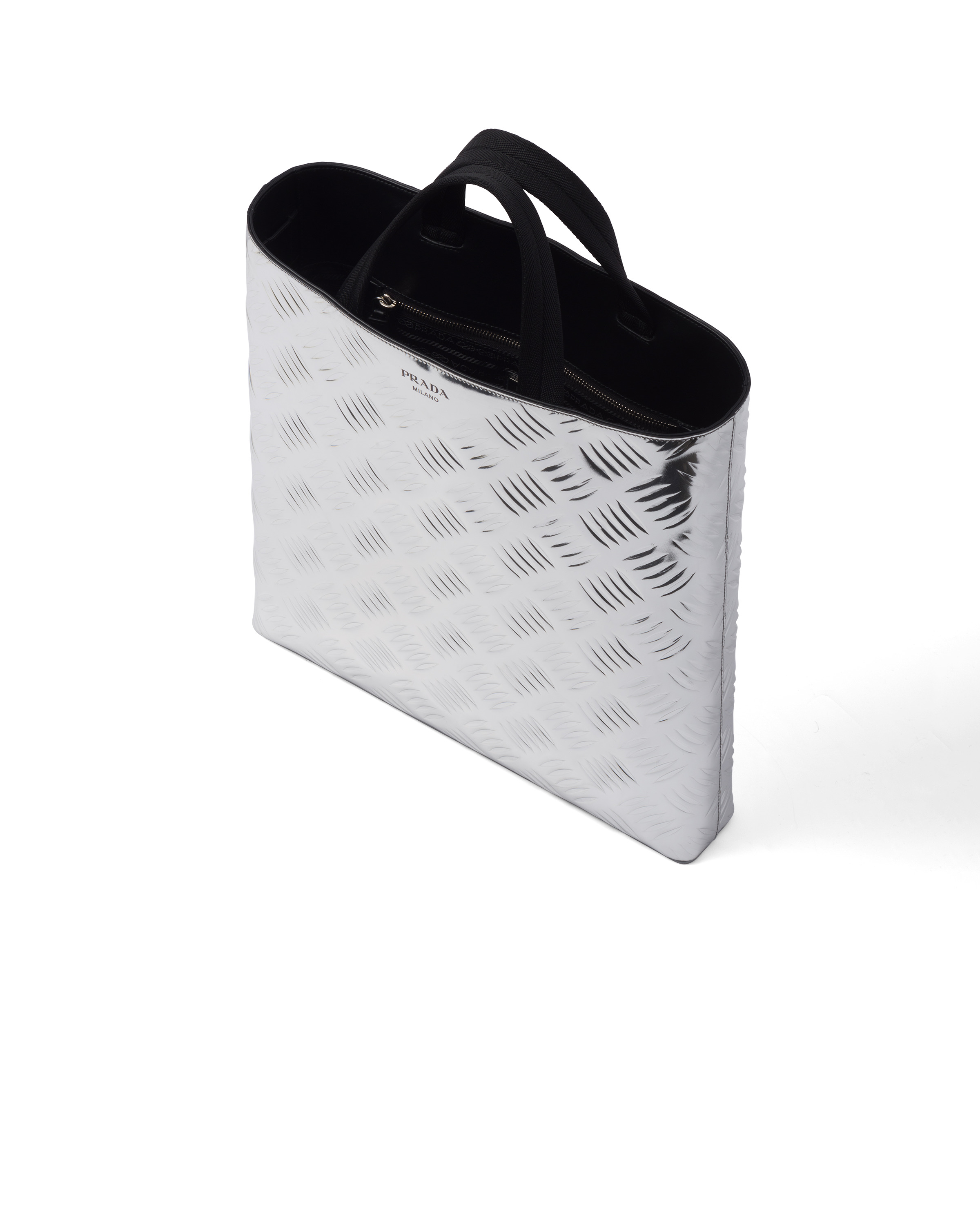 Brushed leather tote bag with water bottle - 2