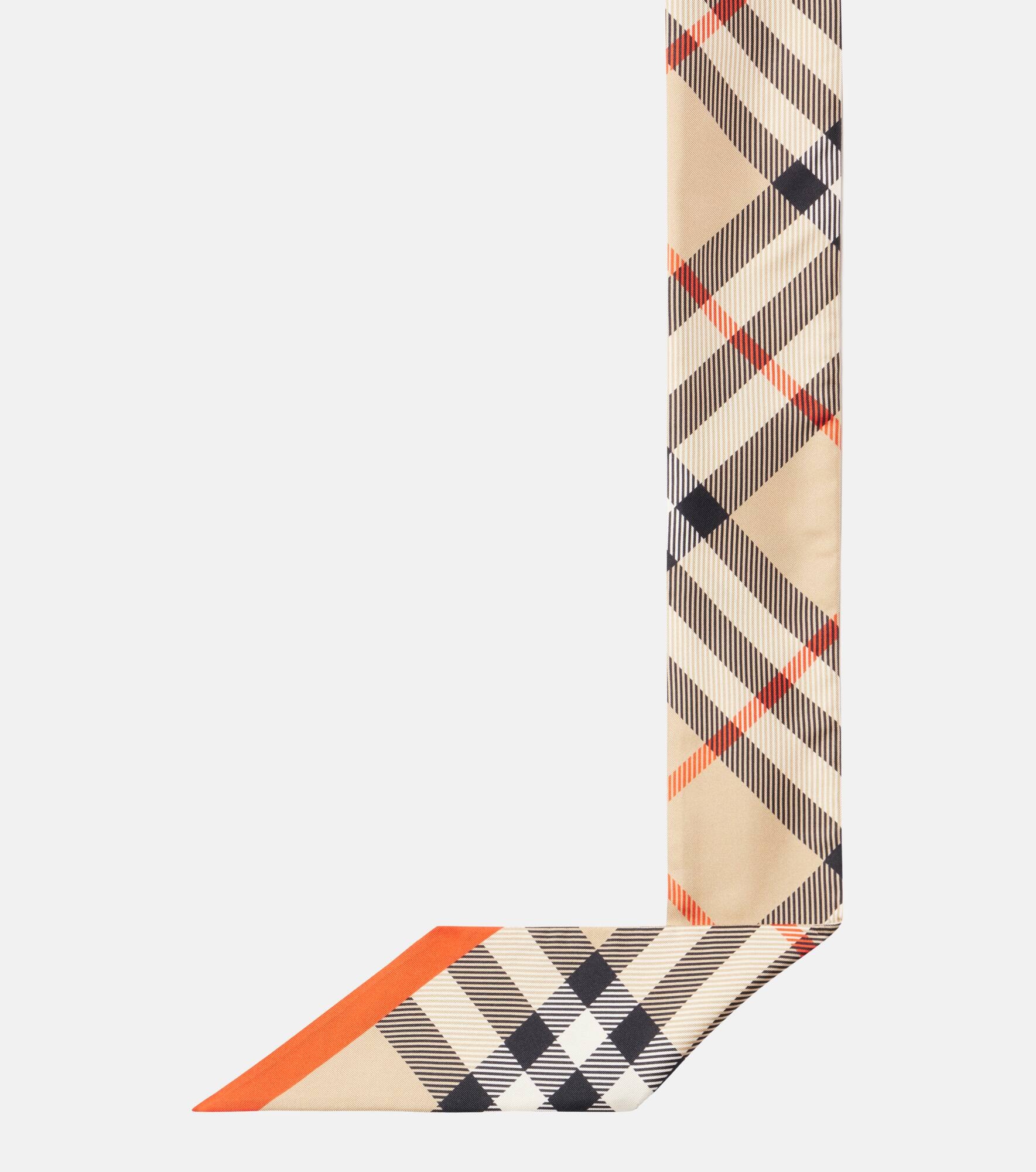 Burberry Check silk twill scarf - 4