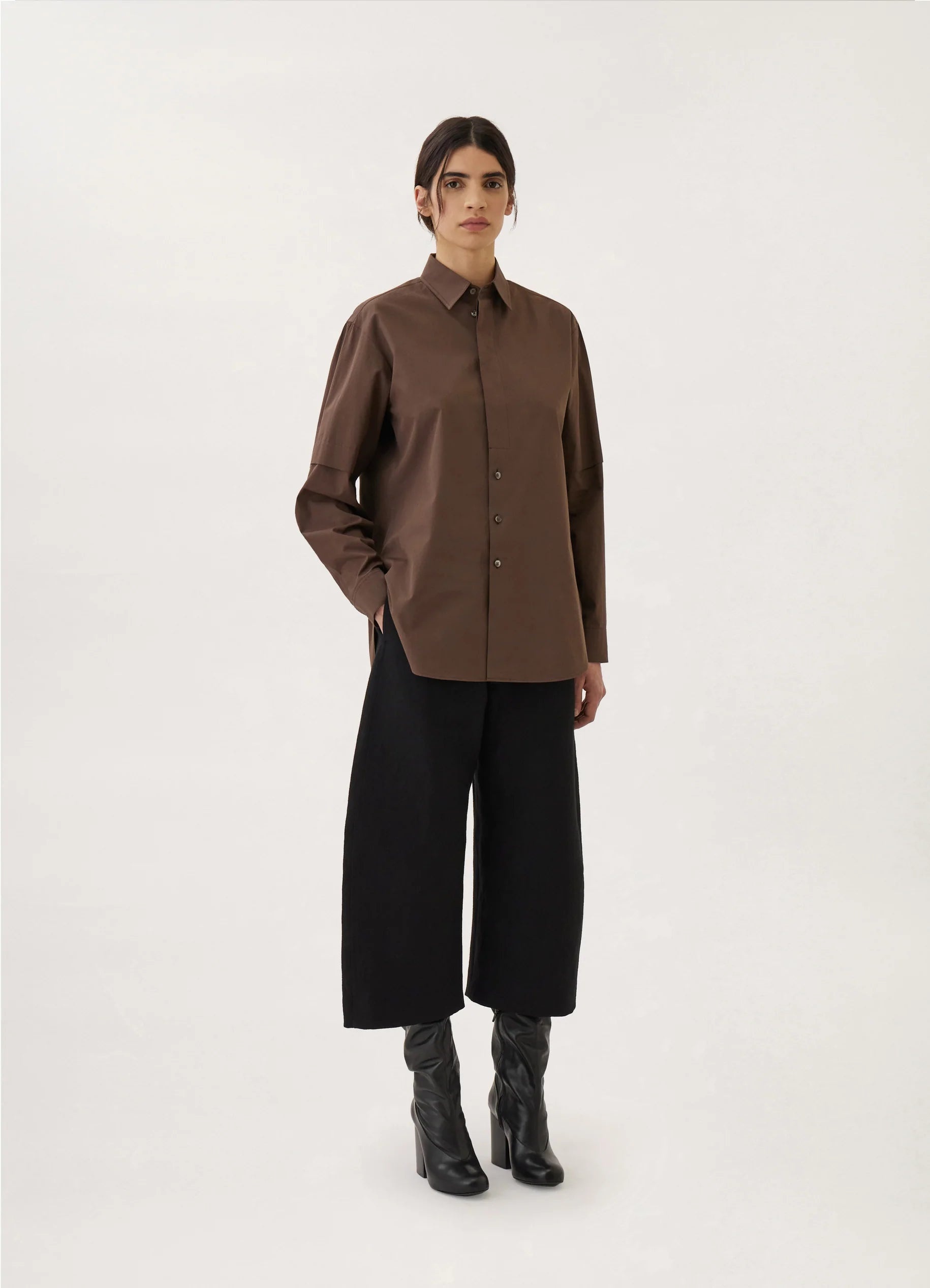 SHIRT WITH SLITS
COTTON POPLIN - 5