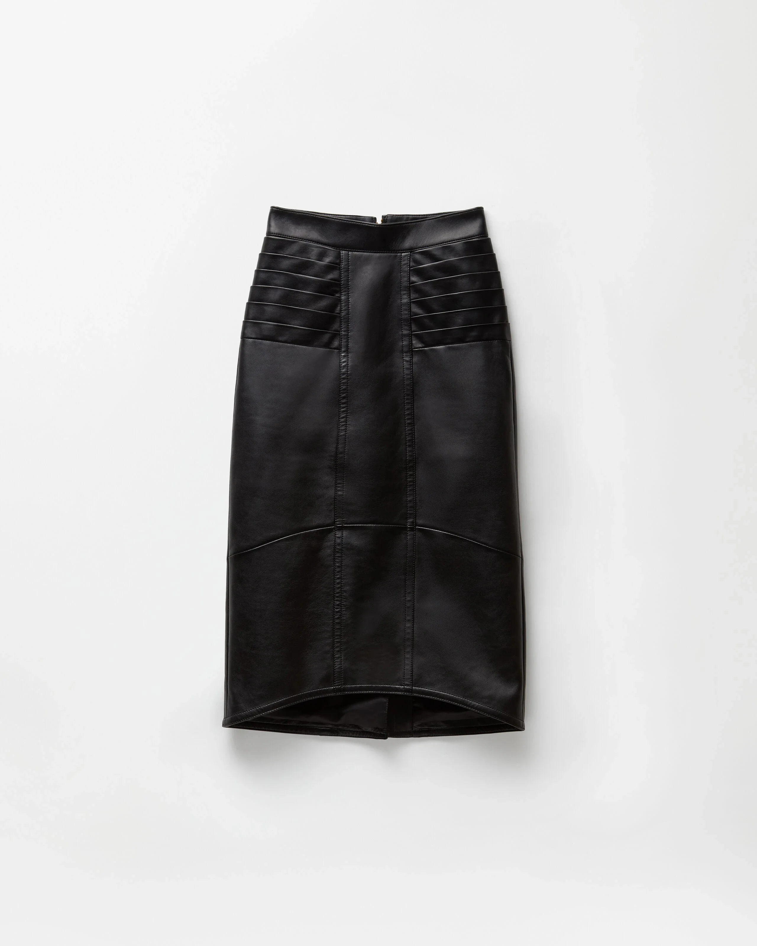 Nappa Midi Skirt - 1