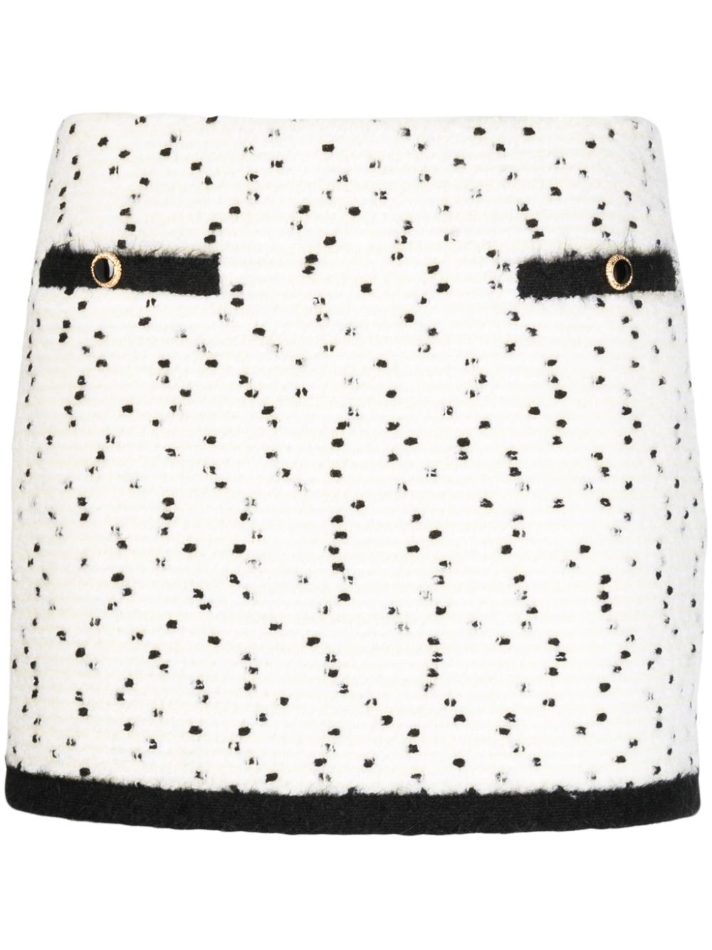 bouclÃ© wool-blend miniskirt - 1