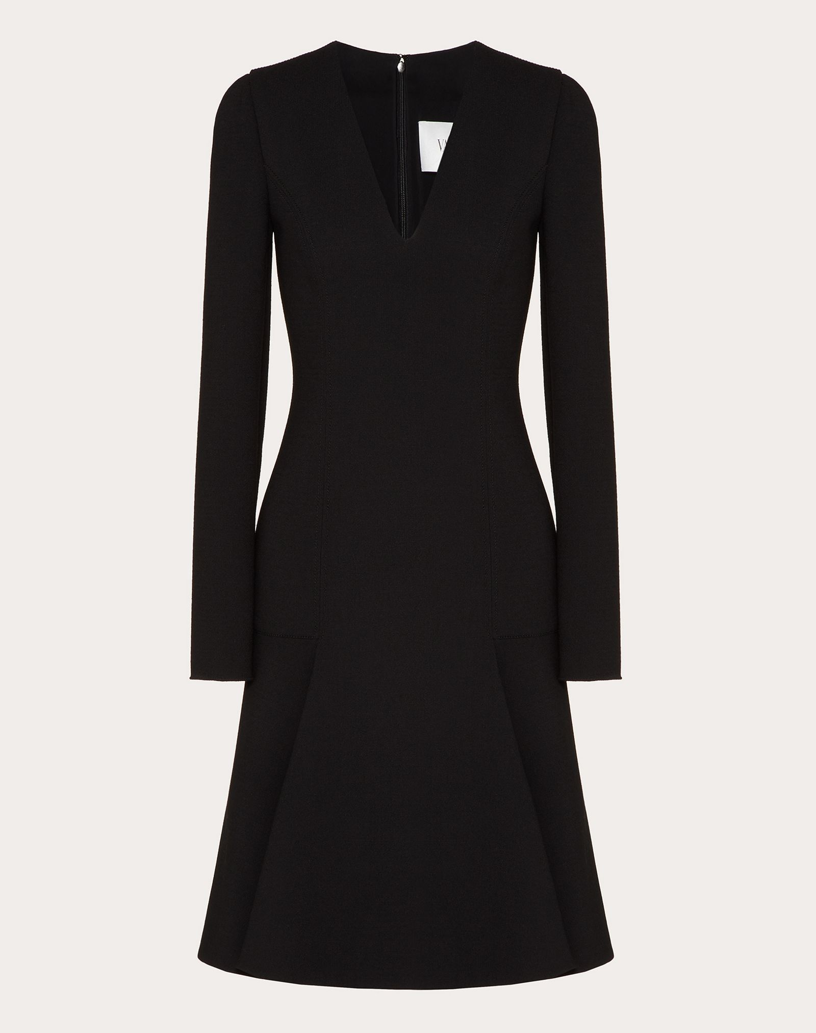 Stretch Double Crepe Wool Dress - 1