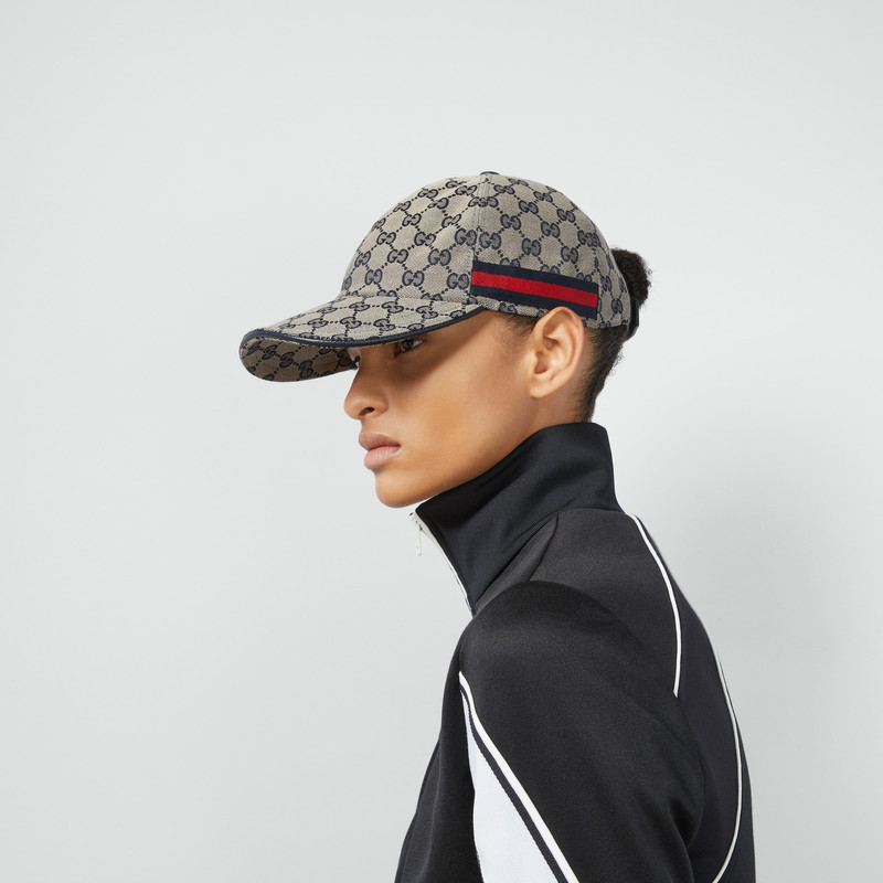 GUCCI Original GG canvas baseball hat with Web - 6968454HAQQ4068