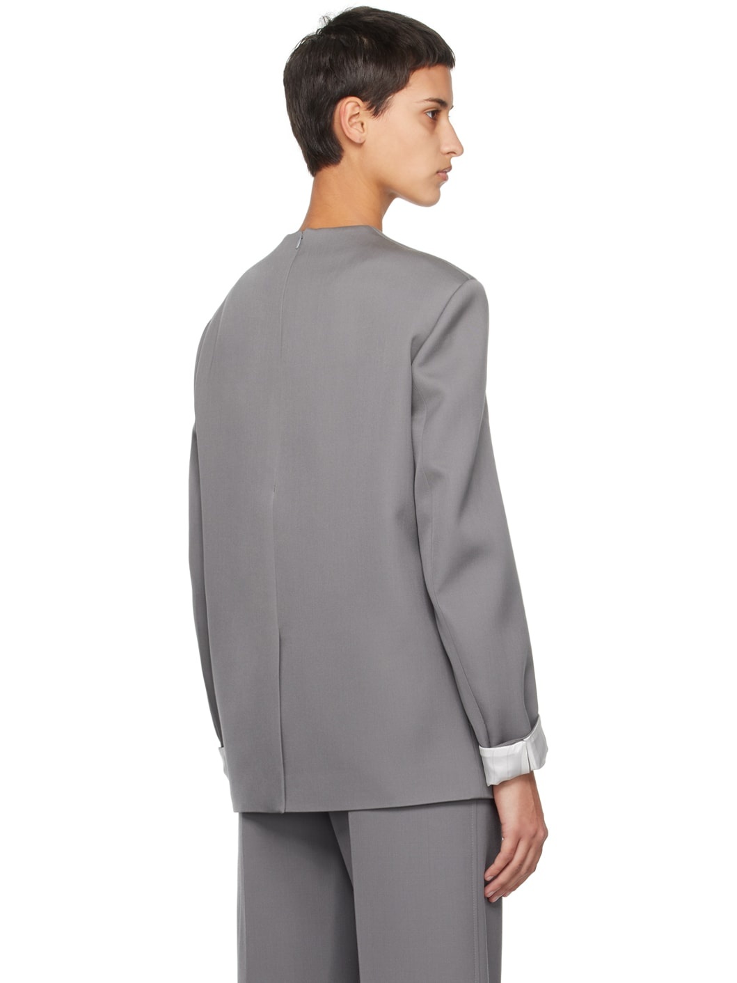 Gray Compact Jacket - 3