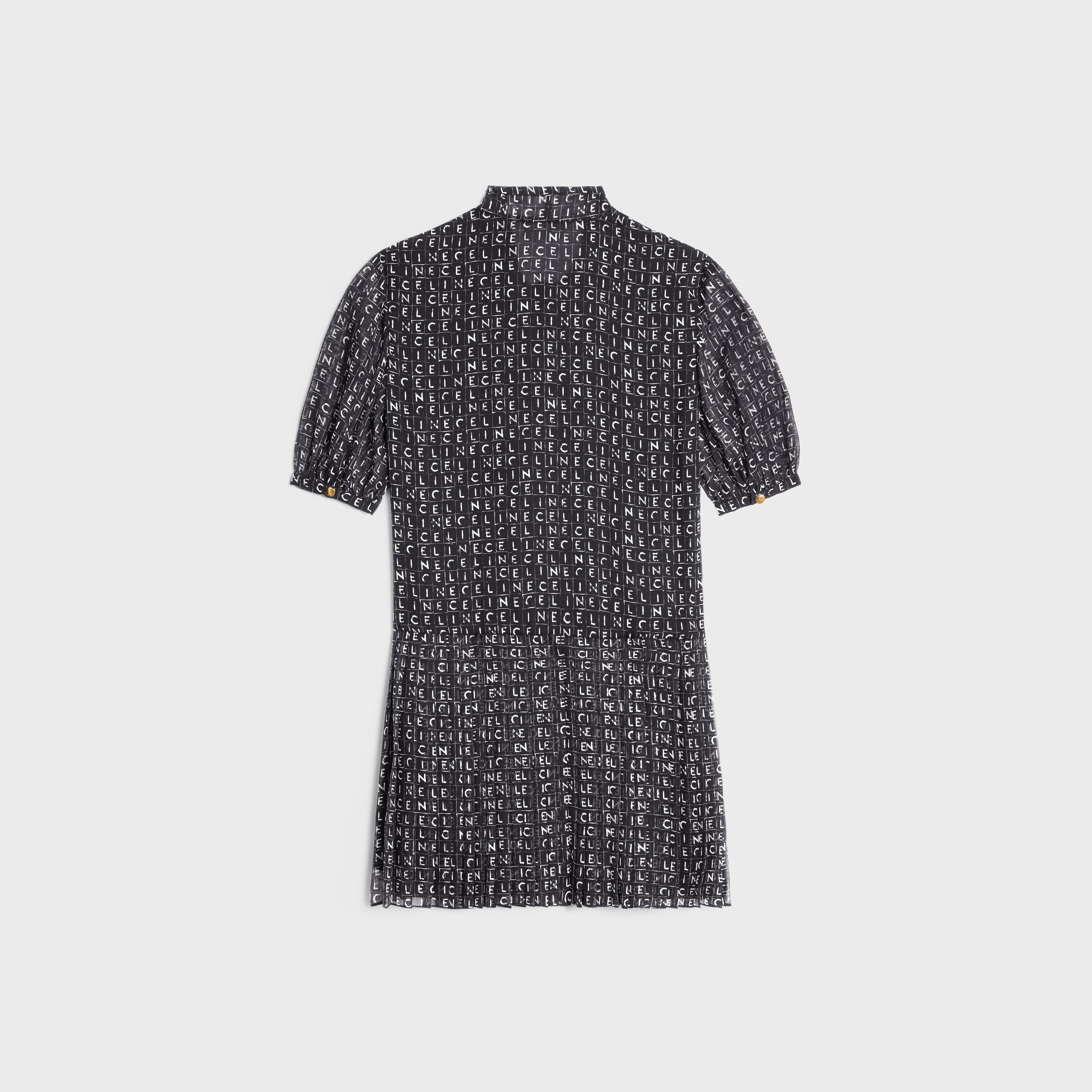 lavallière mini dress in silk georgette - 2