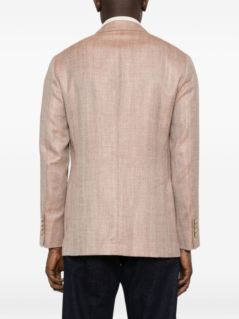herringbone double-breasted jacket 4
