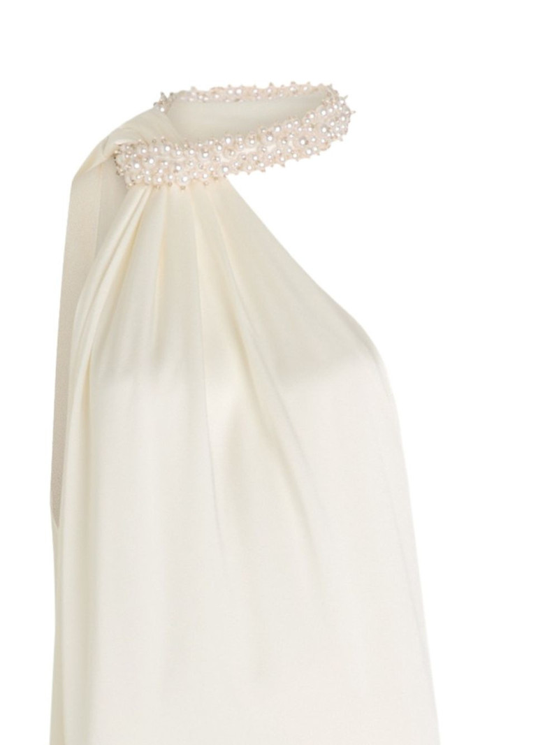 Stella McCartney beaded asymmetric maxi dress outlook