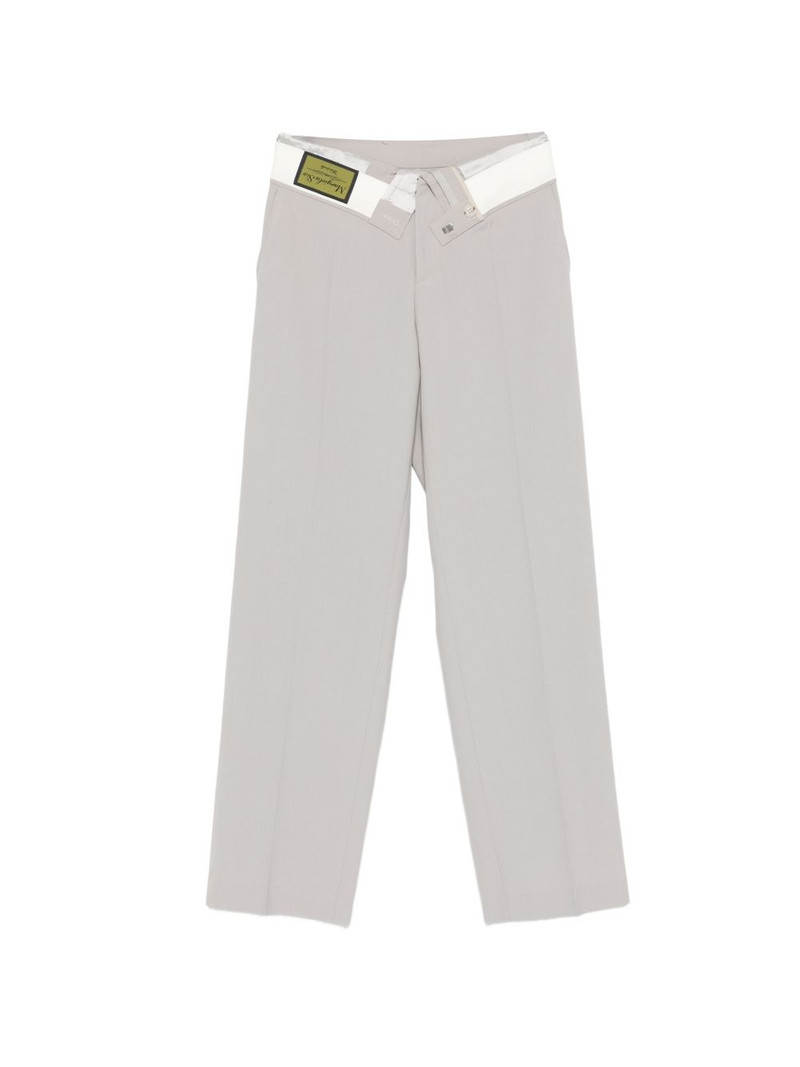 asymmetric-waistband trousers 1