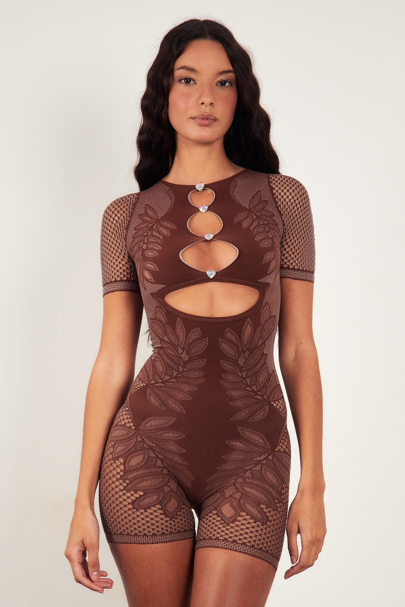 DINERO PLAYSUIT OLD MONEY BROWN 3