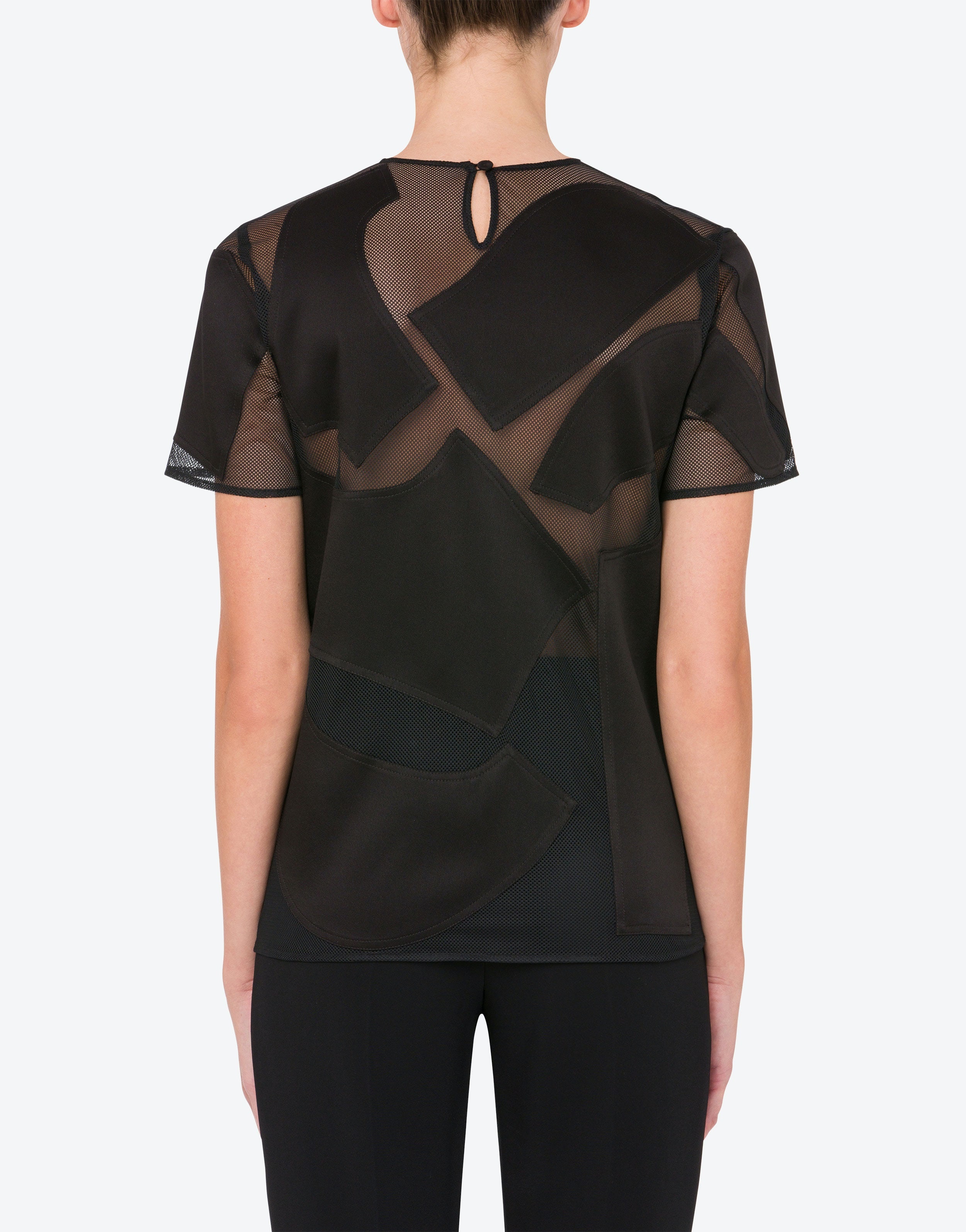 MESH T-SHIRT WITH PATCHES - 3