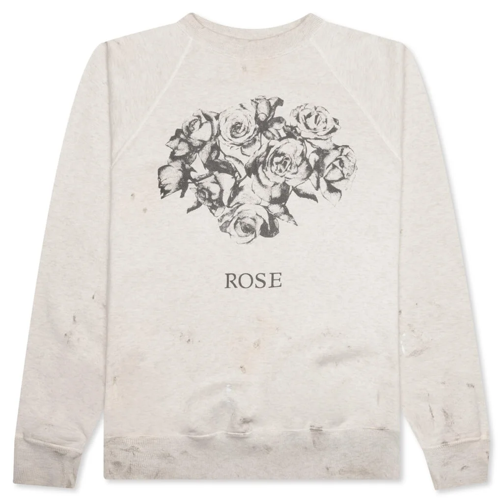 ROSE CREWNECK - GREY - 1
