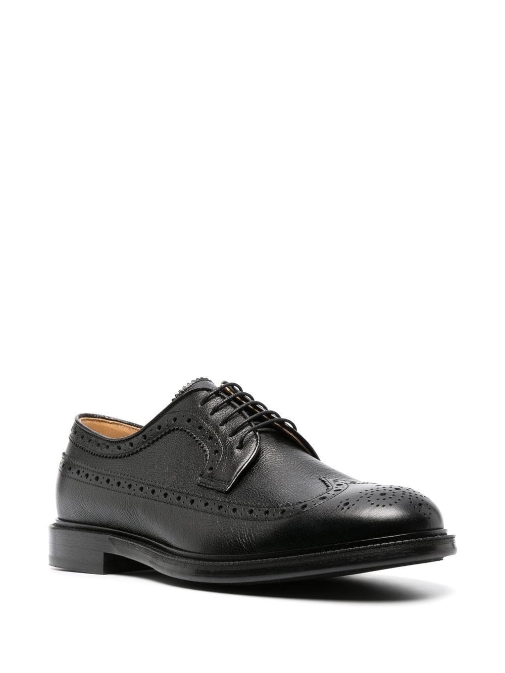 polished-finish lace-up brogues - 2