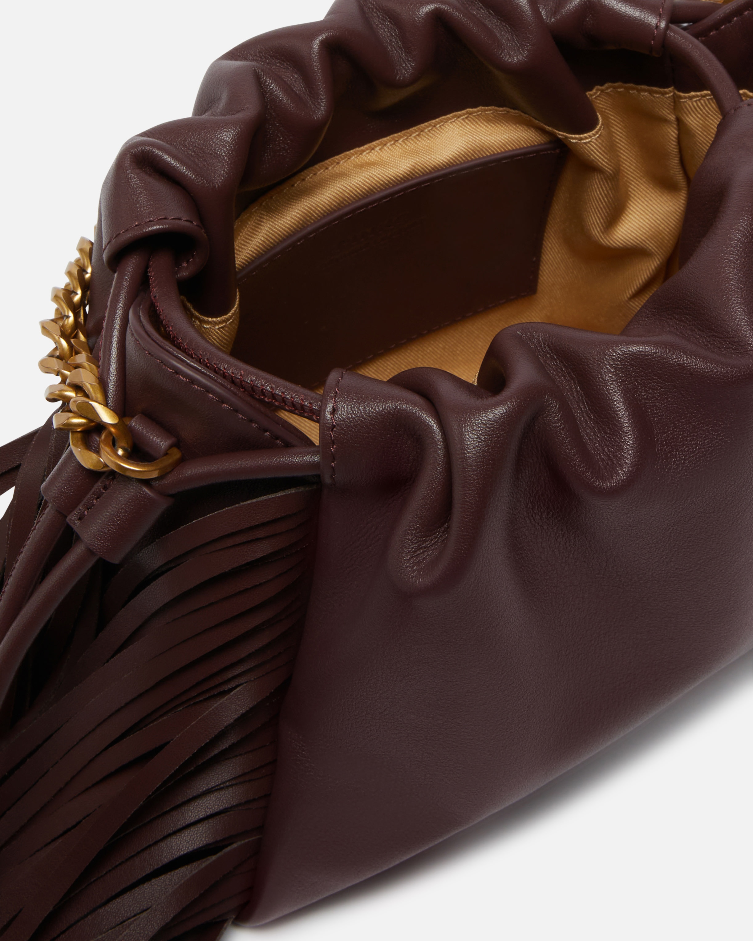 SOFT LEATHER BAG WITH FRINGES - 4