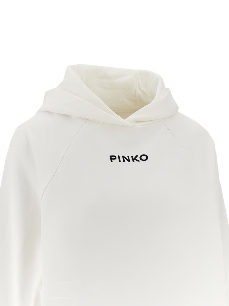 PINKO logo-embroidered hoodie outlook