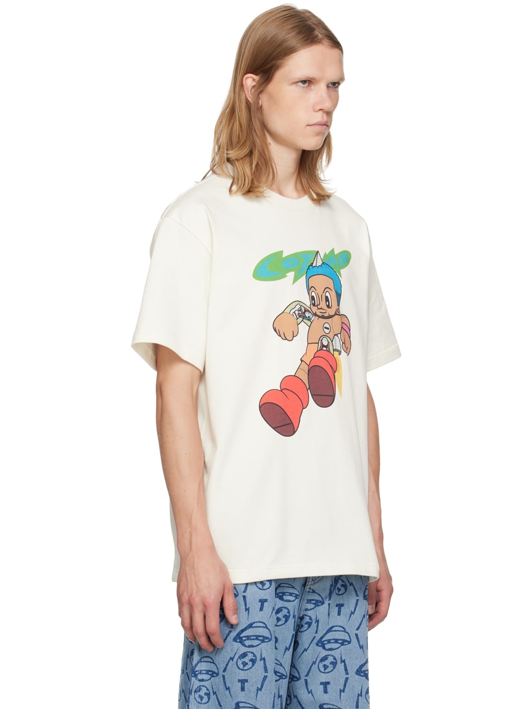 White 'Cozmo' T-Shirt - 2
