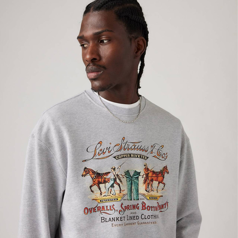 RELAXED GRAPHIC CREWNECK SWEATSHIRT 5