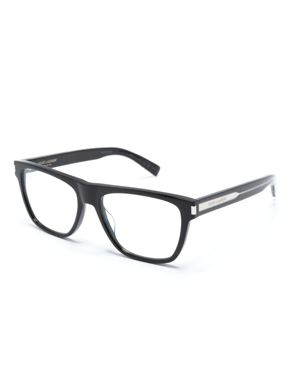 logo-engraved square-frame glasses - 2