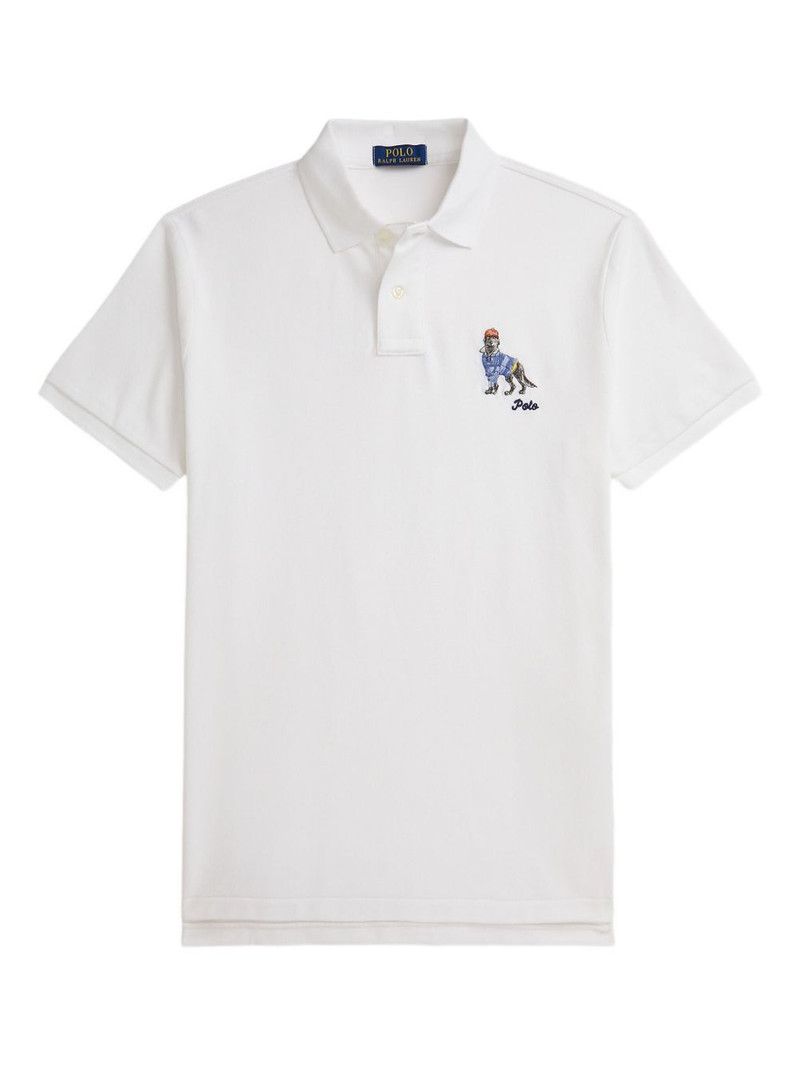 dog-embroidered polo shirt 1