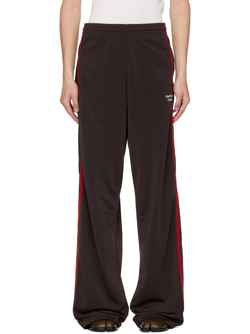 Brown Wide Leg Track Pants 1