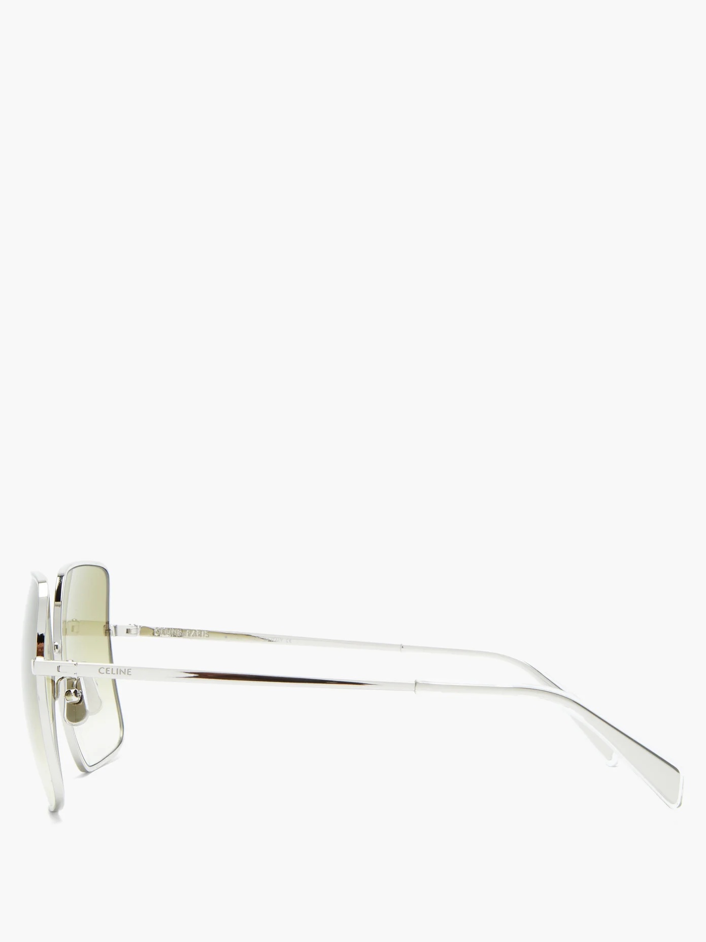 Oversized square metal sunglasses - 4