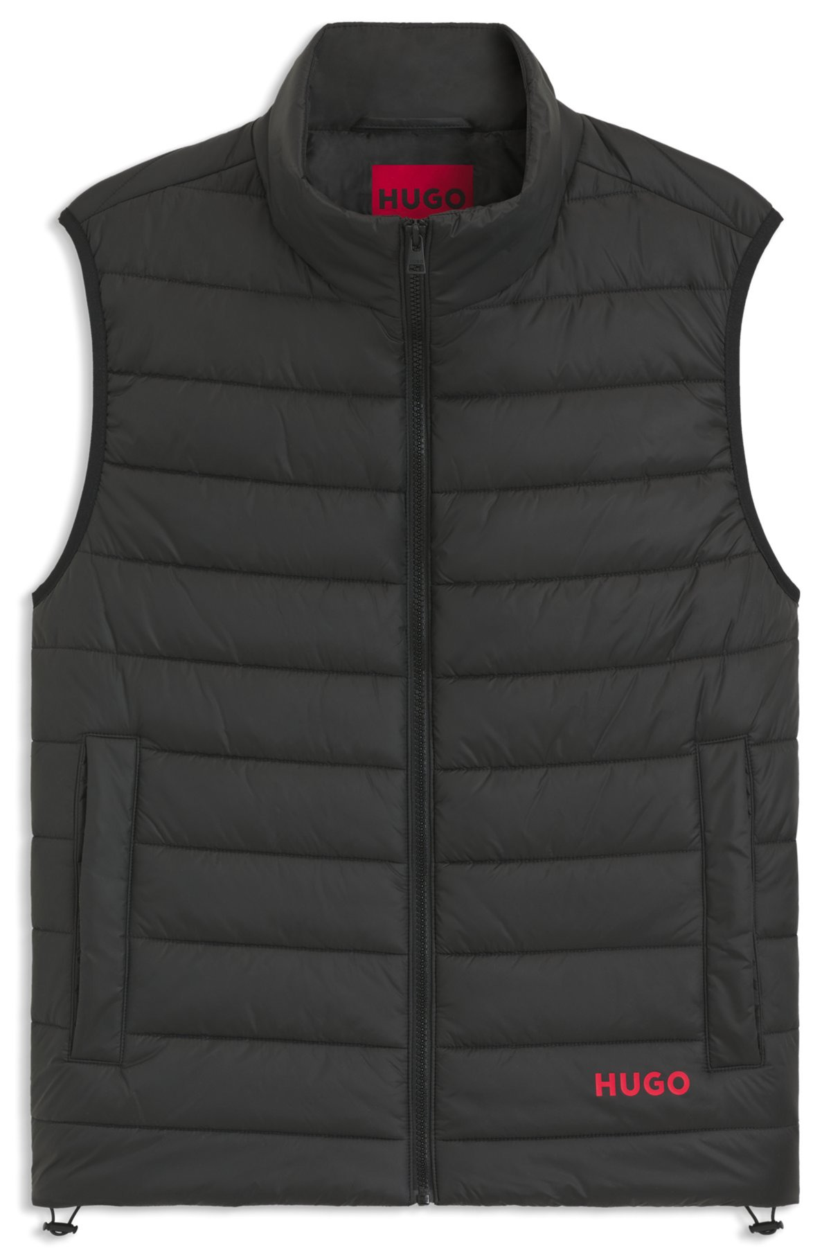 WATER-REPELLENT GILET WITH LOGO PRINT - 1
