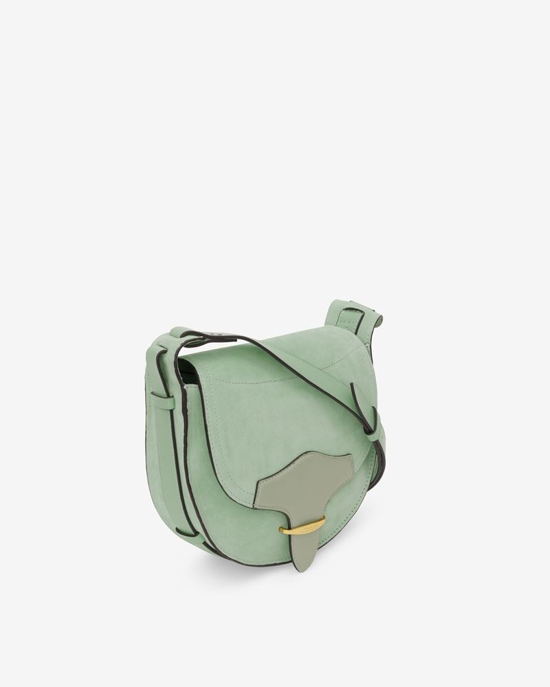 BOTSY SMALL SATCHEL SUEDE LEATHER BAG - 5