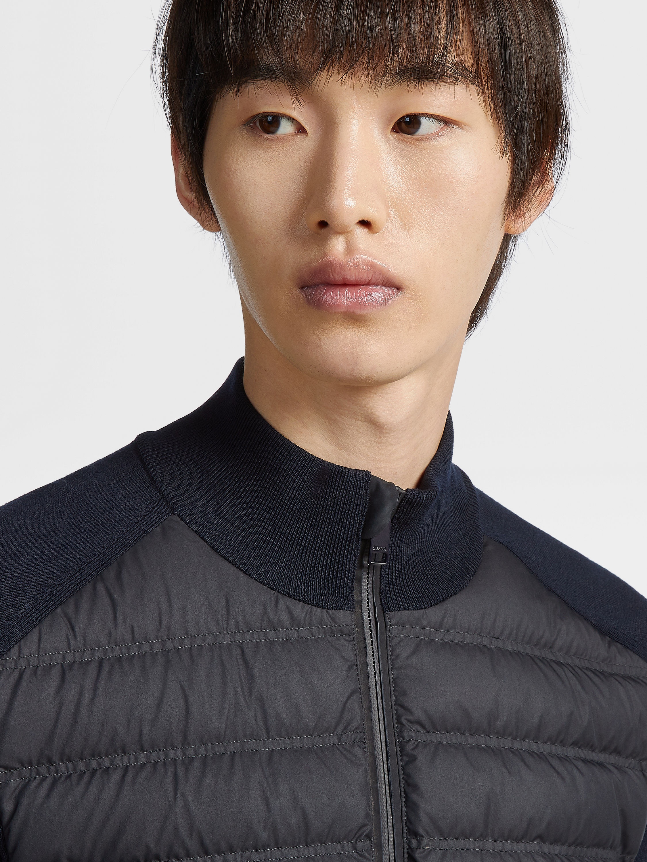 NAVY BLUE HIGH PERFORMANCE™ WOOL CARDIGAN - 4
