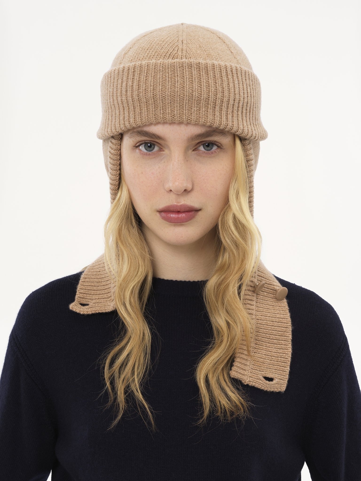 THE CHLOÉ SIGNATURE KNIT BALACLAVA IN WOOL & CASHMERE - 2