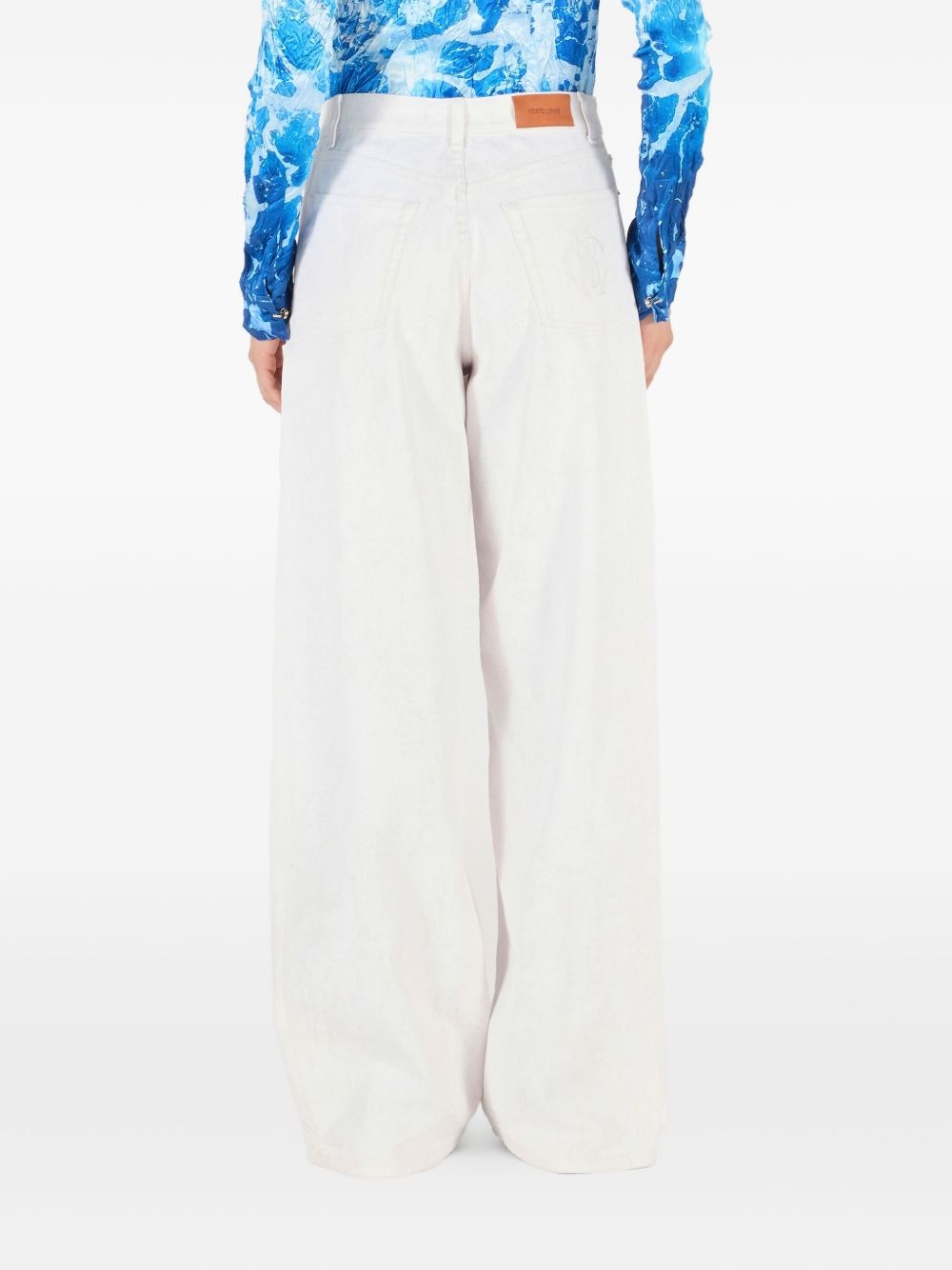 patterned-jacquard trousers - 3