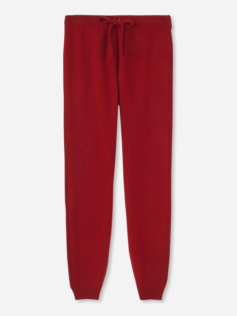 Women's Track Pants Daphne Cashmere Red - 1