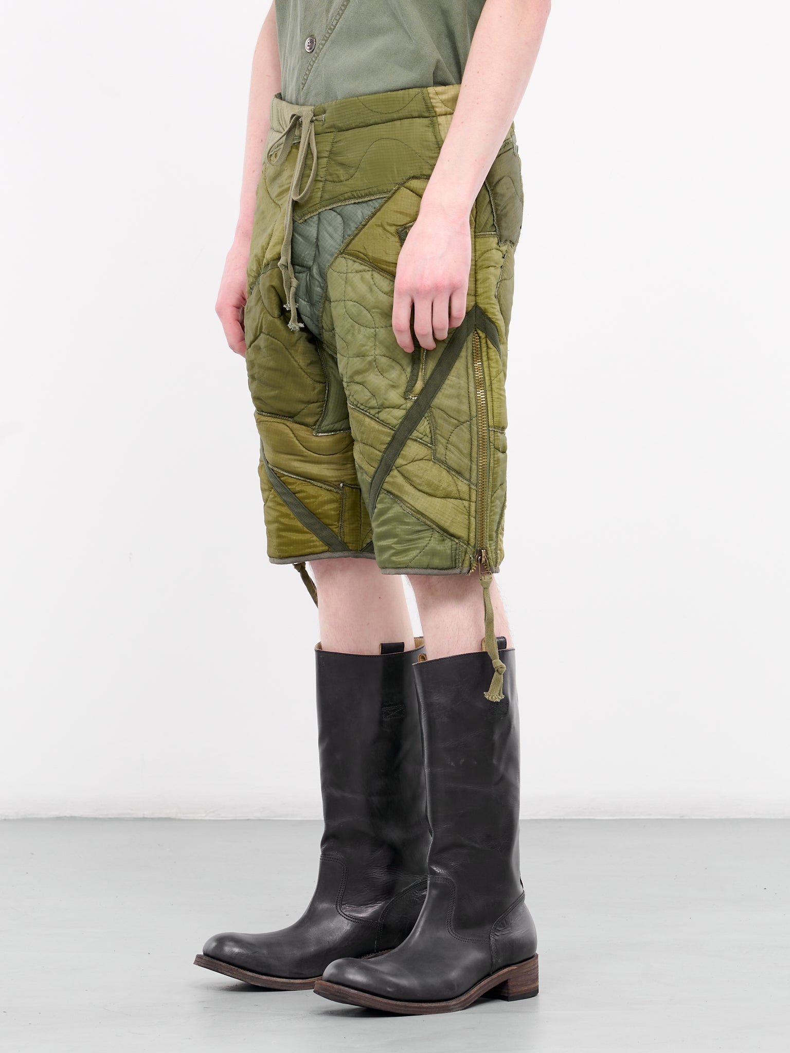 Patchwork Army Shorts - 2