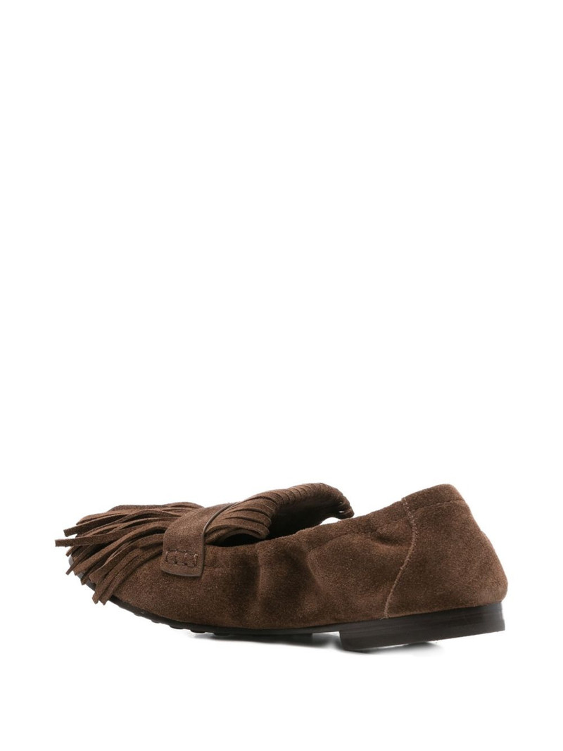 suede tassel ballet flats 3