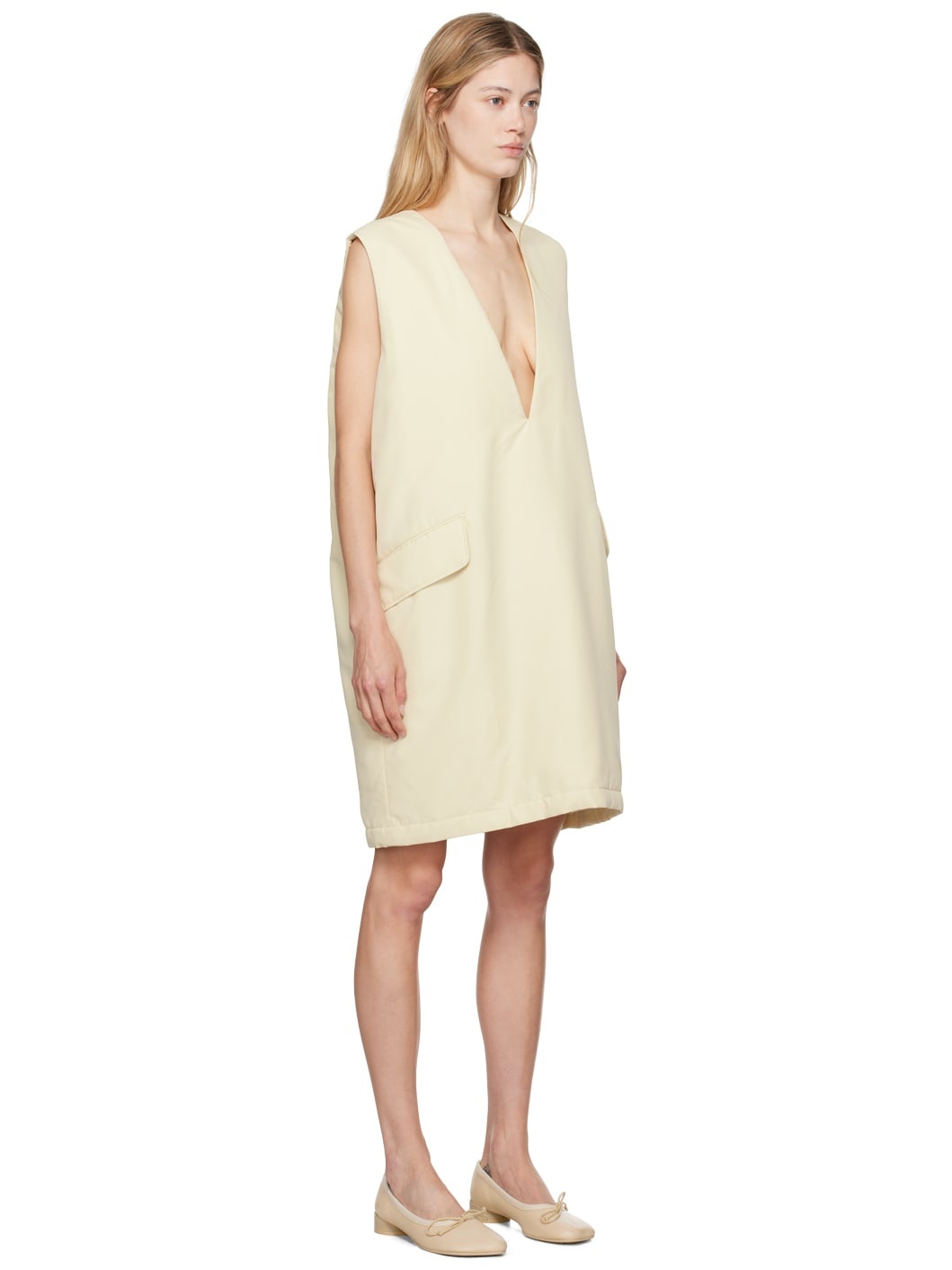 Off-White Insulated Minidress - 2
