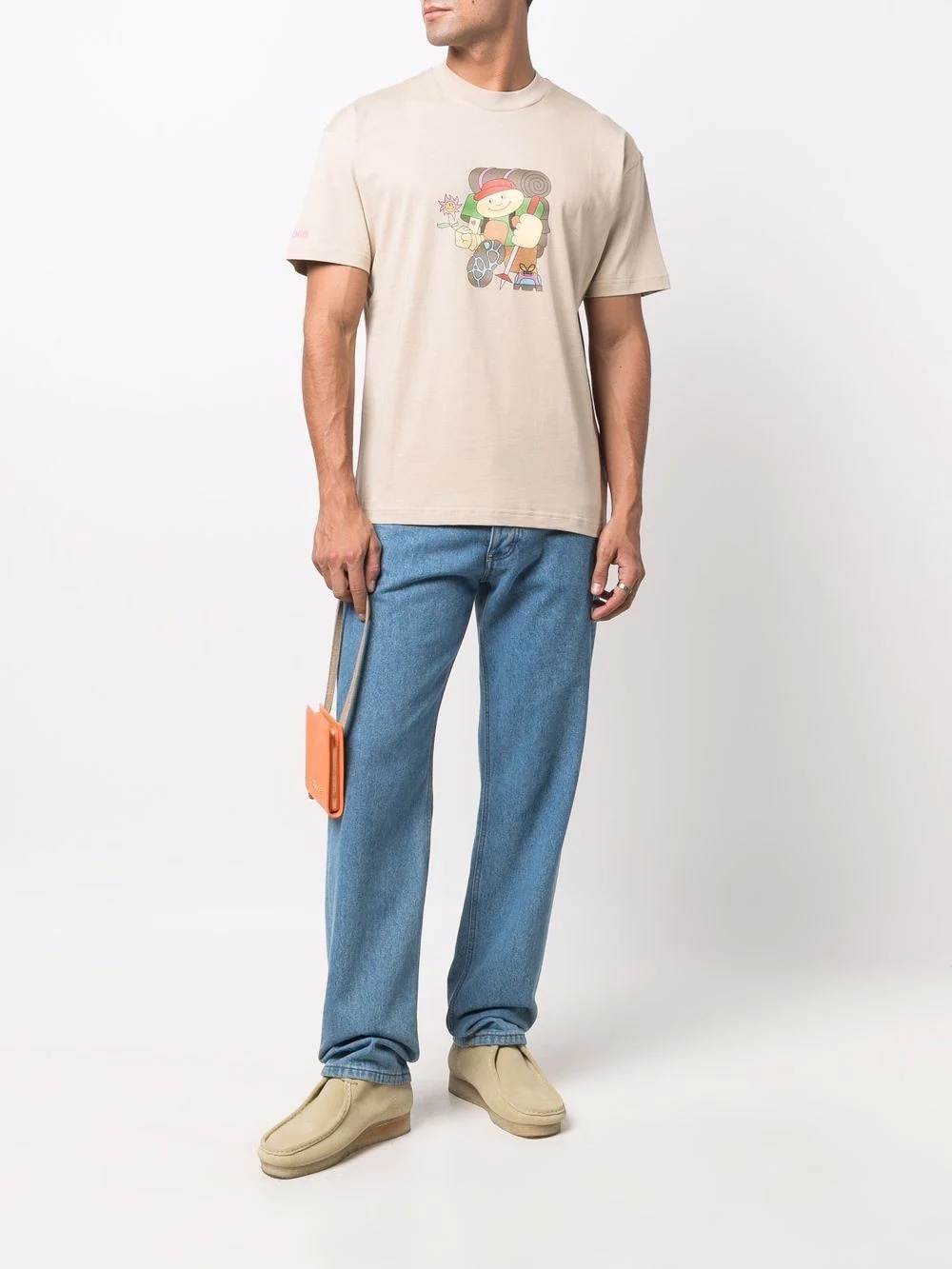 Treck-print short-sleeve T-shirt - 2
