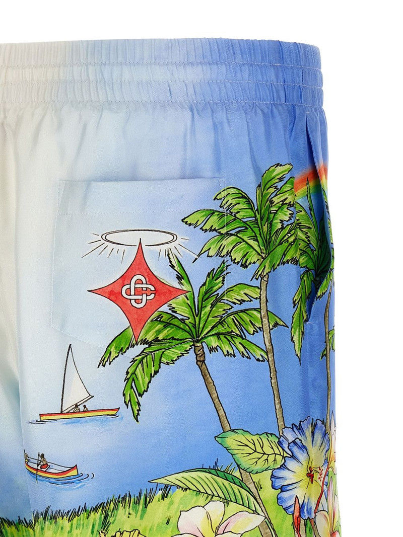 CASABLANCA Aloha print-detail shorts outlook