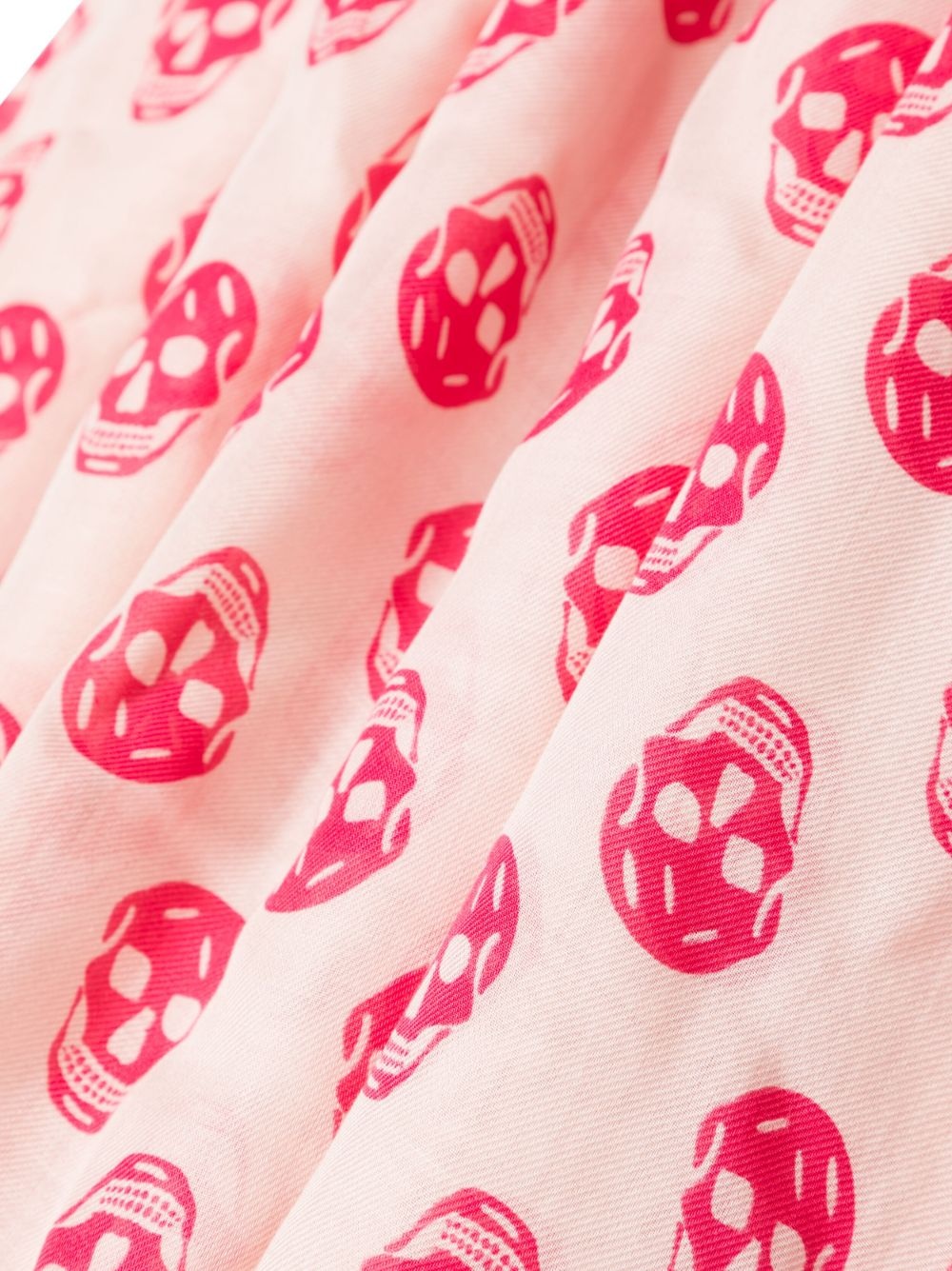 skull-print wraparound-style scarf - 3