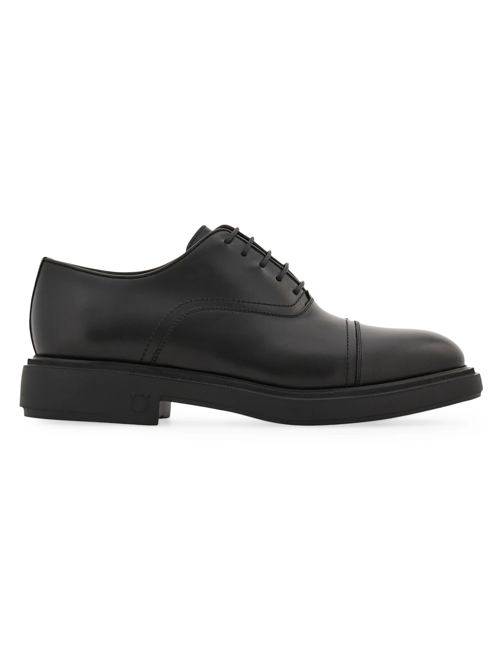 Men's Camden Leather Lace-Up Shoes - Nero - 1