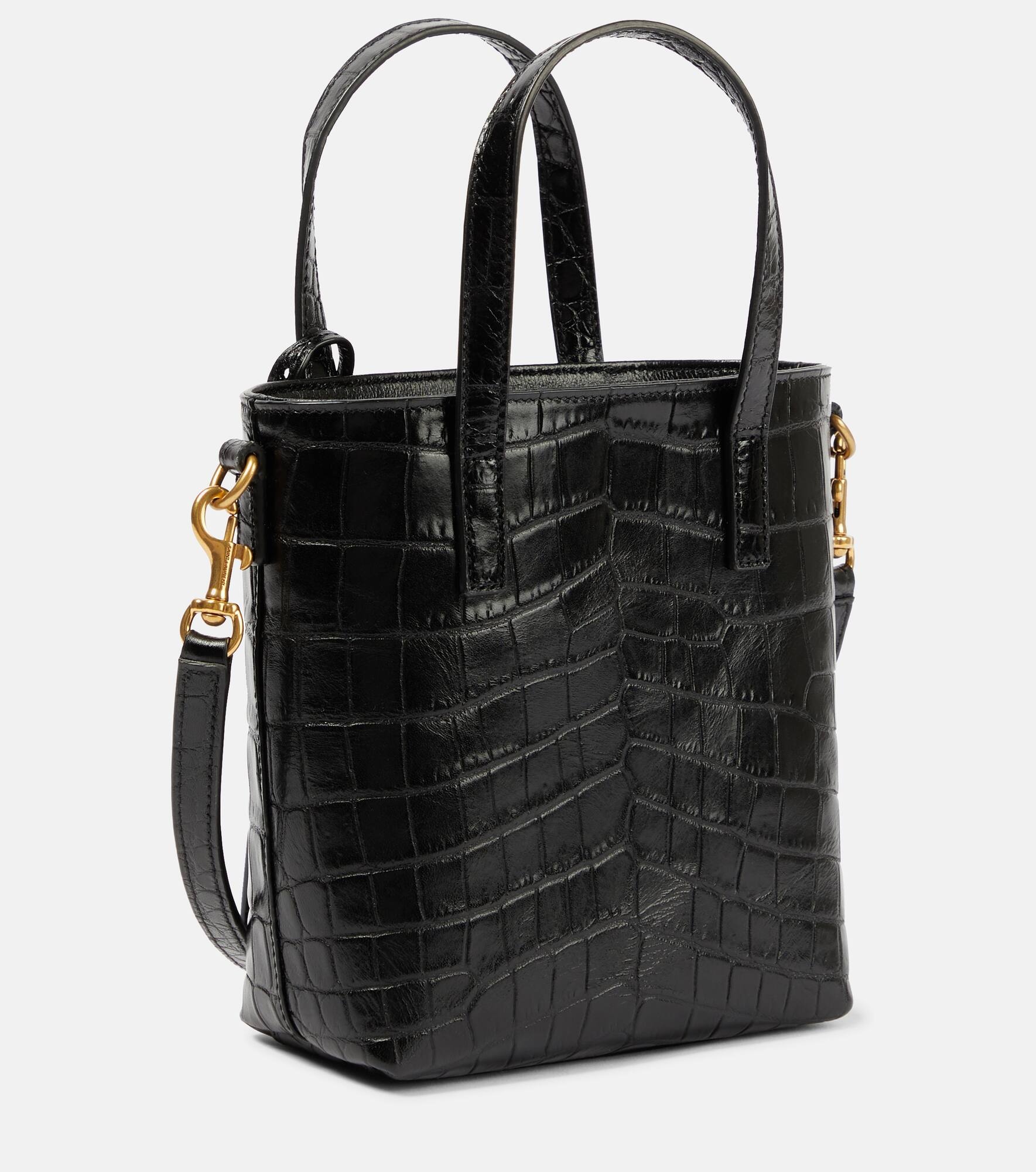 Toy Shopping N/S leather tote bag - 4