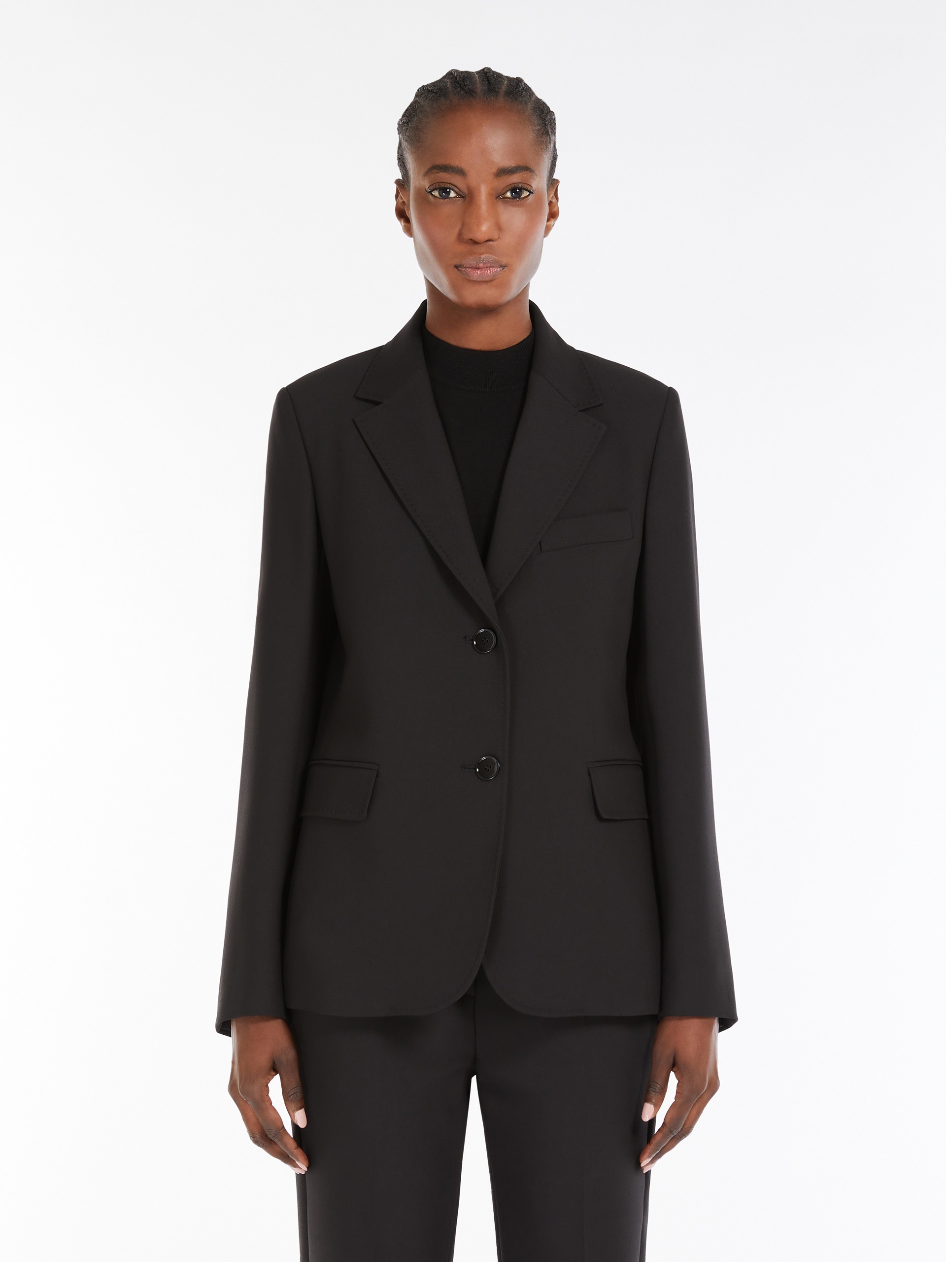UVA Single-breasted blazer in stretch wool-blend canvas - 3