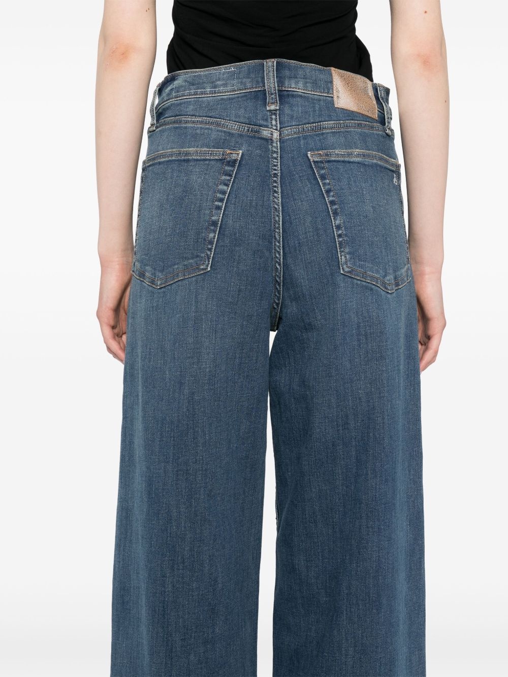 high-rise wide-leg jeans - 5